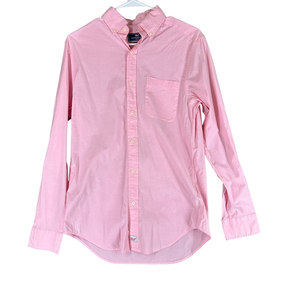 Vineyard Vines Men’s XS‎ Pink Murray LS Button Shirt Classic Fit Stretch Preppy